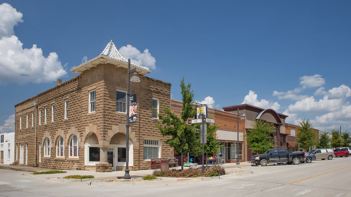 Aerial view of Bridgeport, Texas