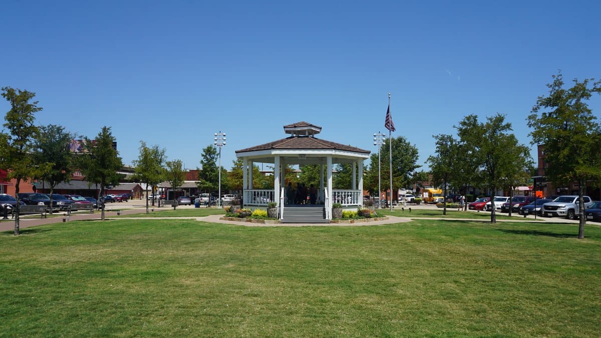 Aerial view of Carrollton, Texas