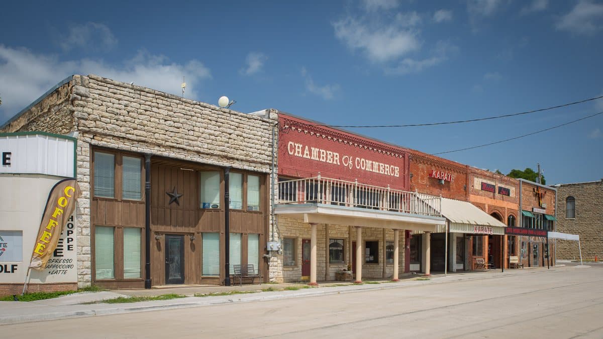 Aerial view of Springtown, Texas