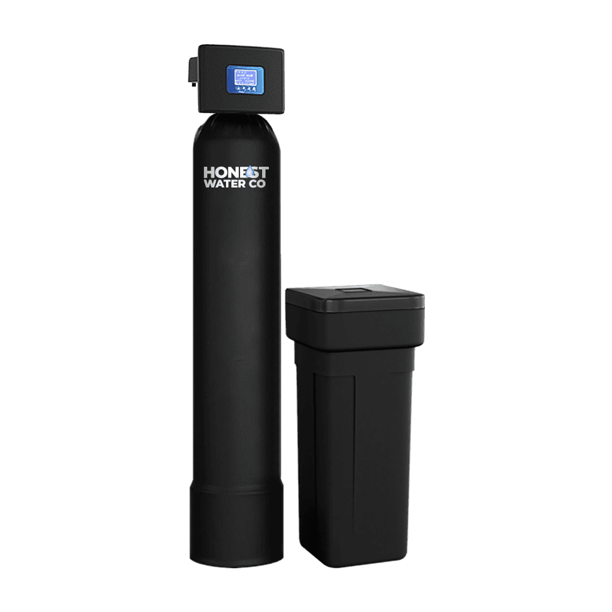 Honest Water Co branded softener tank with brine tank