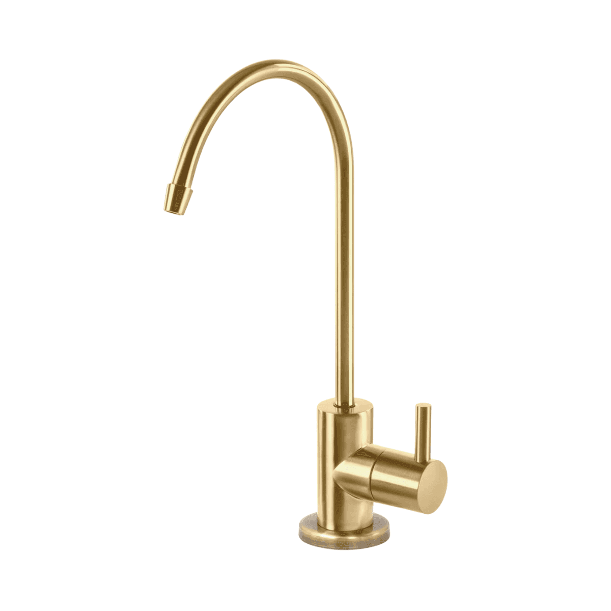 Brushed gold drinking water faucet