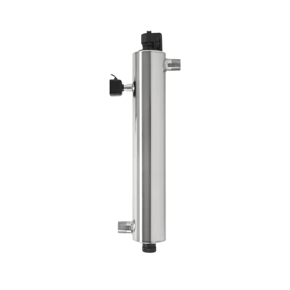 Honest Water Co whole-home ultraviolet water purifier in stainless steel