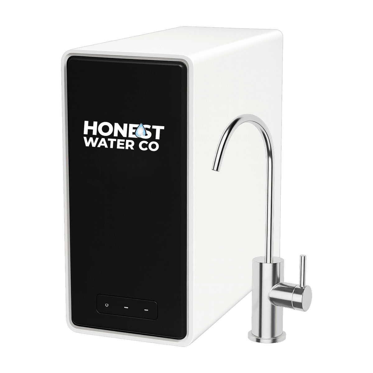 HW800 AlkaPro unit and faucet, front view