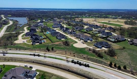 Aerial view of Flower Mound, Texas